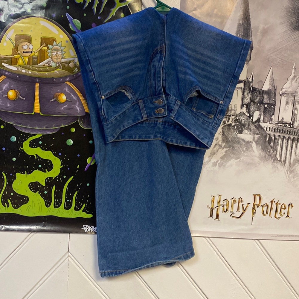 shein high rise bell bottoms